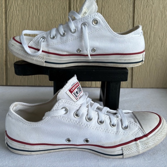 Converse White Sneakers Classic Canvas Design unisex Men’s 8/Women 10 M7652 - Picture 3 of 9